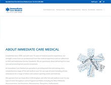 Tablet Screenshot of immediatecaremedical.co.uk